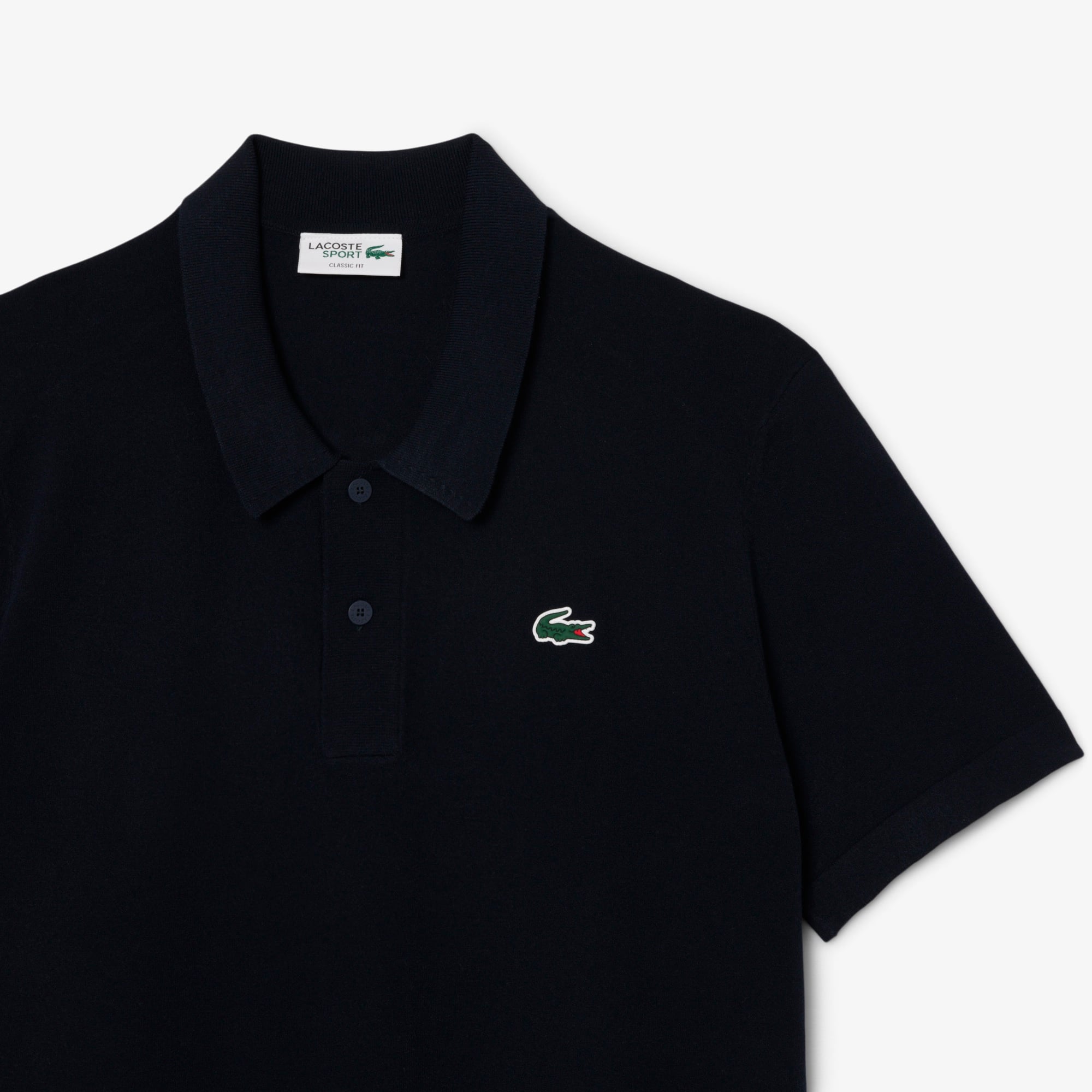 Lacoste Erkek Classic Fit Kısa Kollu Polo Yaka Lacivert Triko
