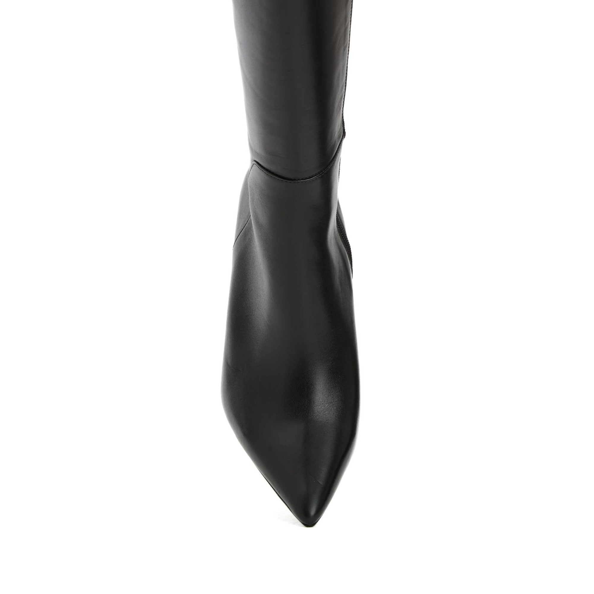 Divarese Kadın Siyah Deri Çizme