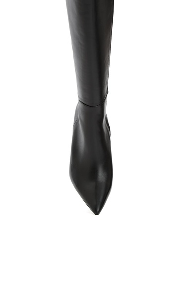  Divarese Kadın Siyah Deri Çizme