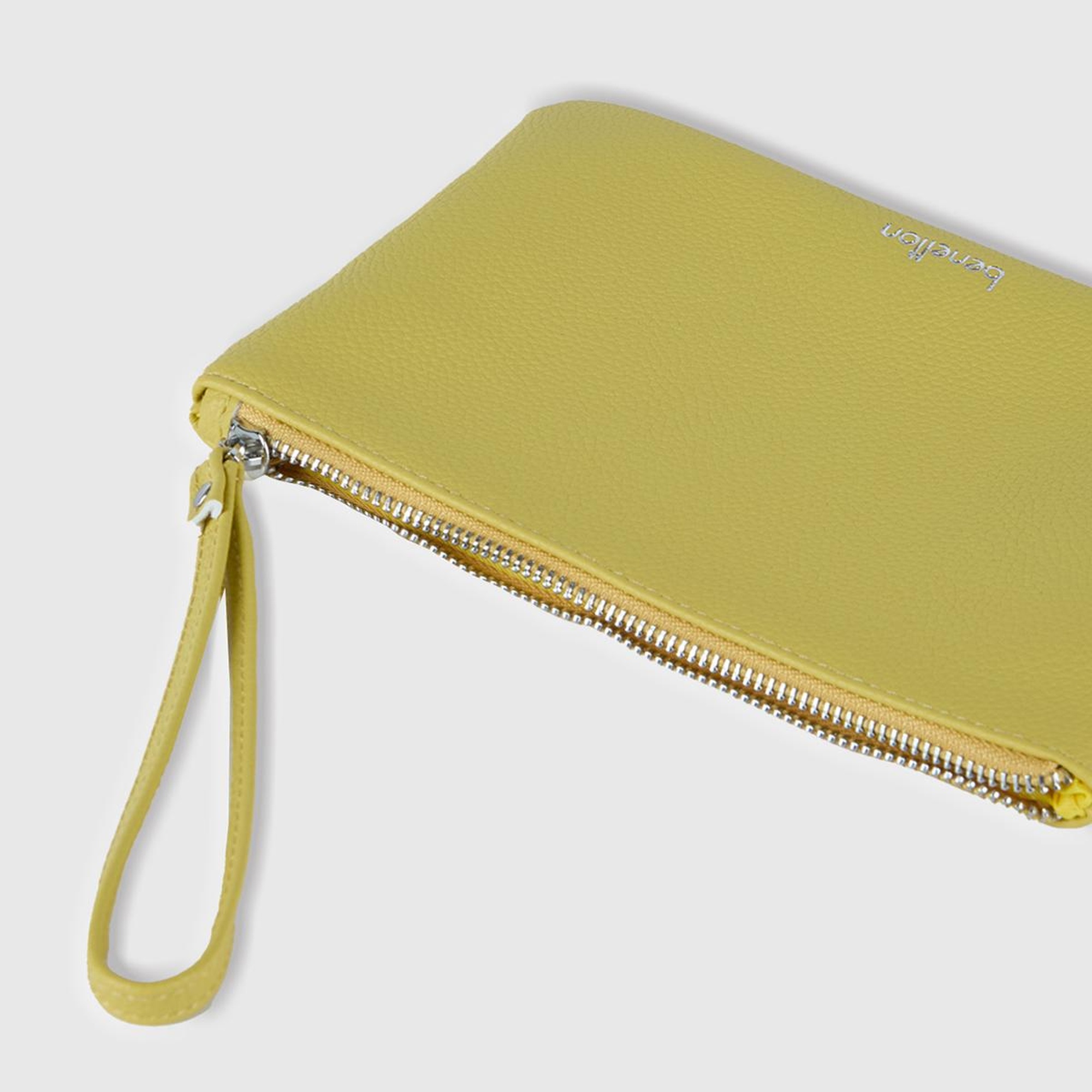 Unisex Sarı Clutch Çanta