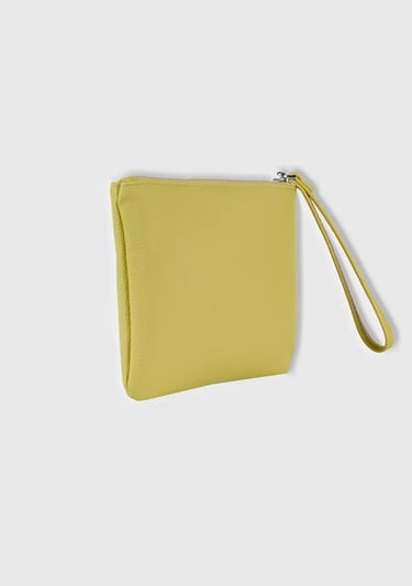  Unisex Sarı Clutch Çanta