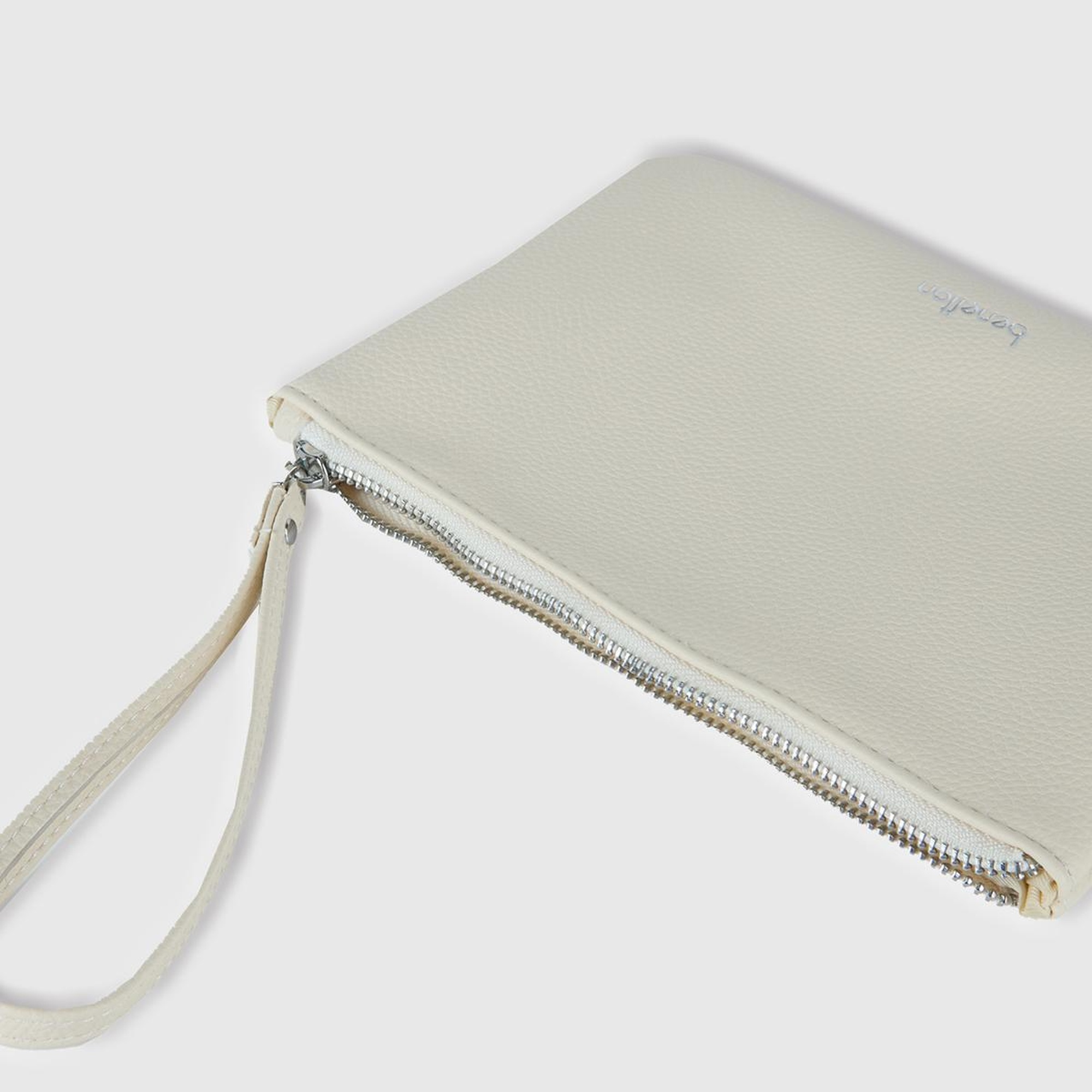 Unisex Krem Clutch Çanta