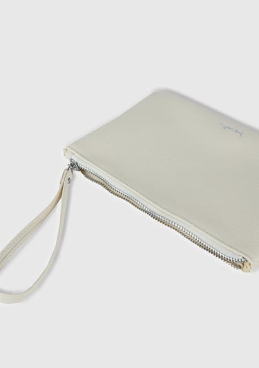  Unisex Krem Clutch Çanta