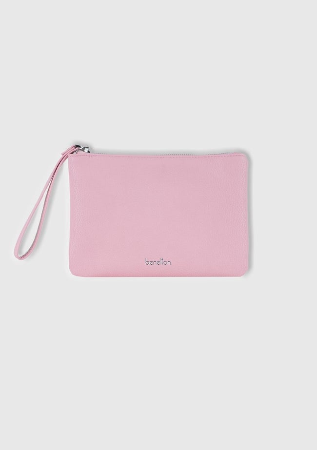  Unisex Pembe Clutch Çanta