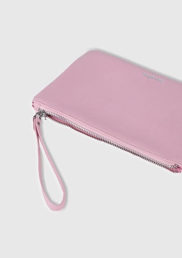  Unisex Pembe Clutch Çanta