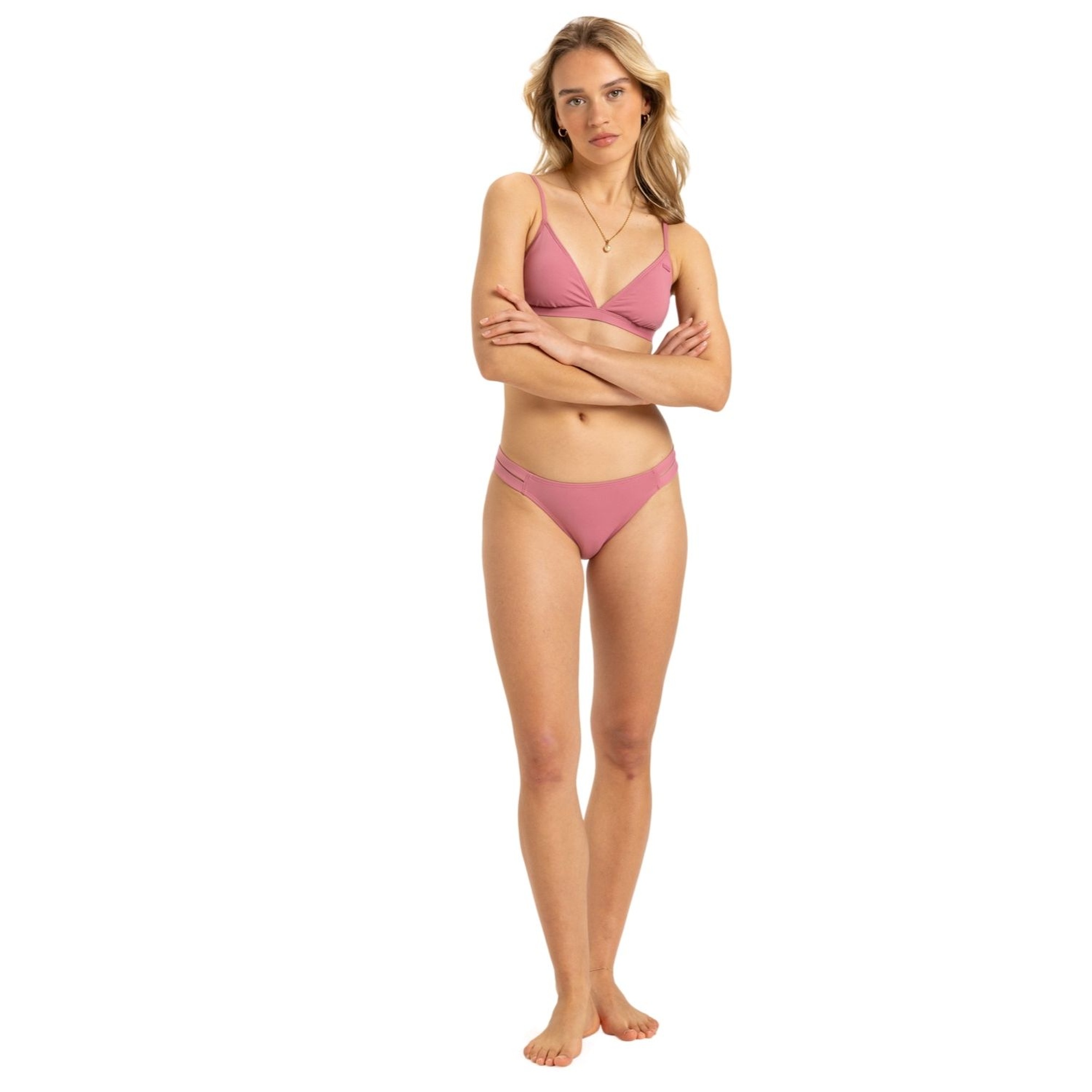 Roxy Beach Classics Fixed Tri Kadın Pembe Bikini Üst