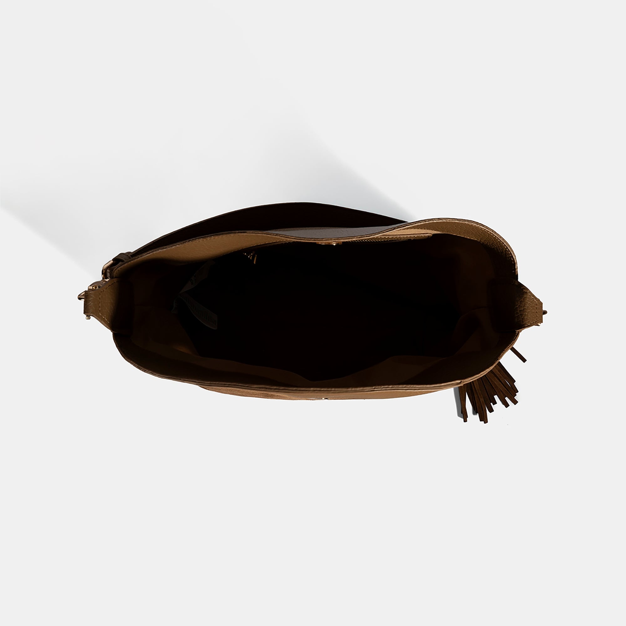 DESA - SZ Kadın Vizon Püskül Aksesuarlı Omuz Çantası