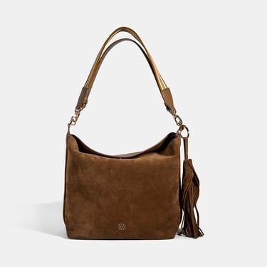  Kadın Vizon Püskül Aksesuarlı Omuz Çantası