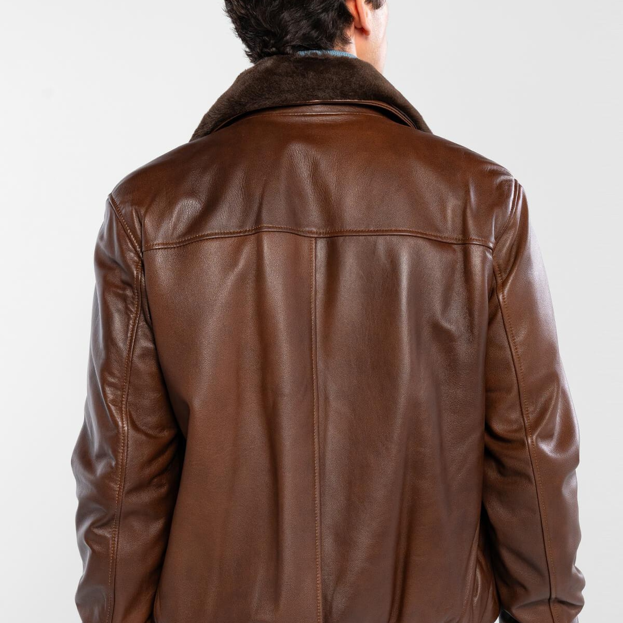 Tamer Tanca Erkek Hakiki Deri Fındık Deri Mont