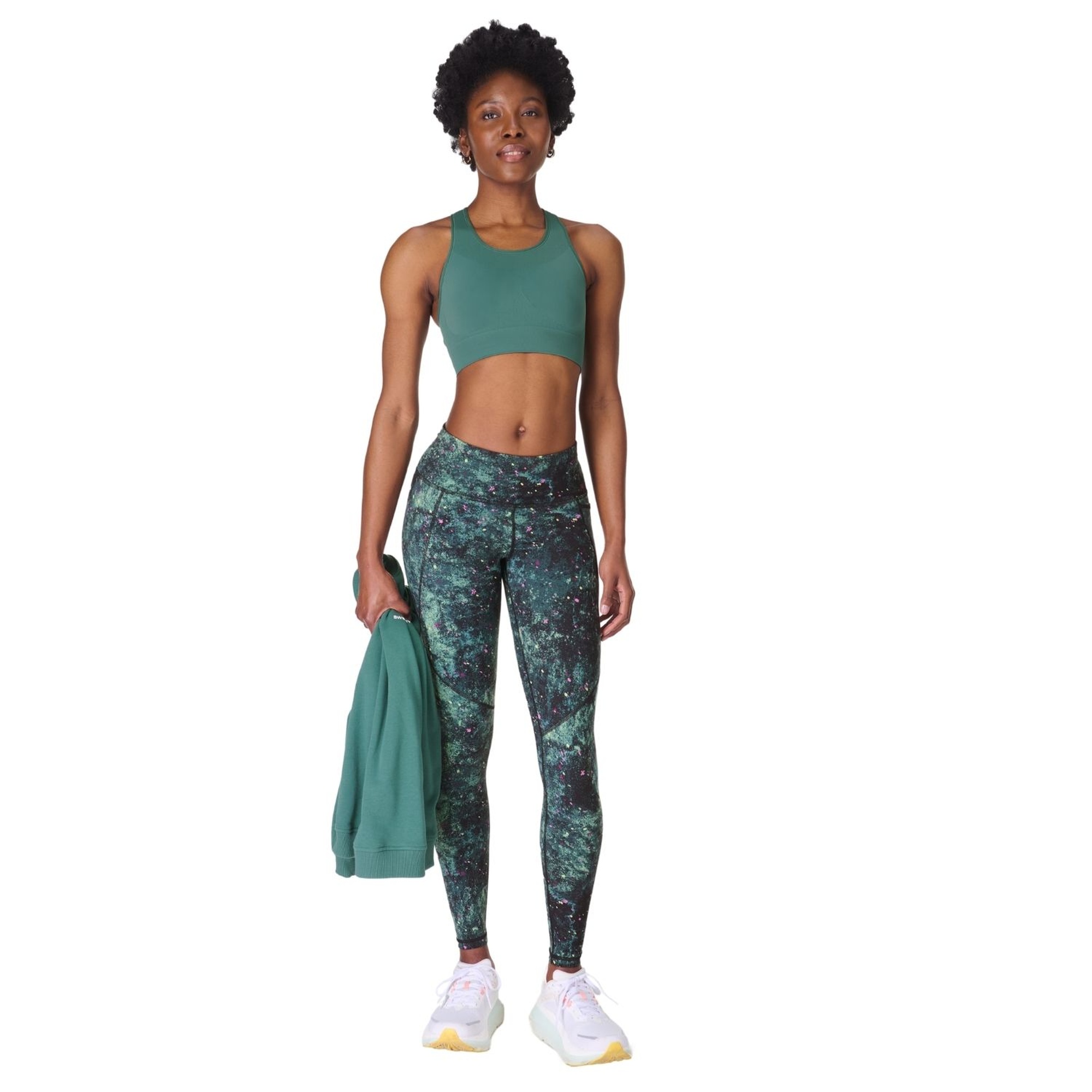 Sweaty Betty Stamina Seamless Sports Kadın Yeşil Fitness Bra