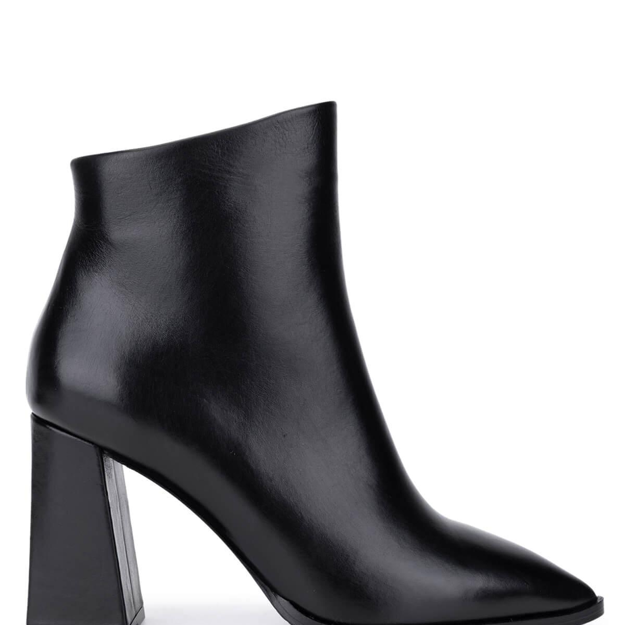 Tamer Tanca Kadın Hakiki Deri Siyah Topuklu Bot