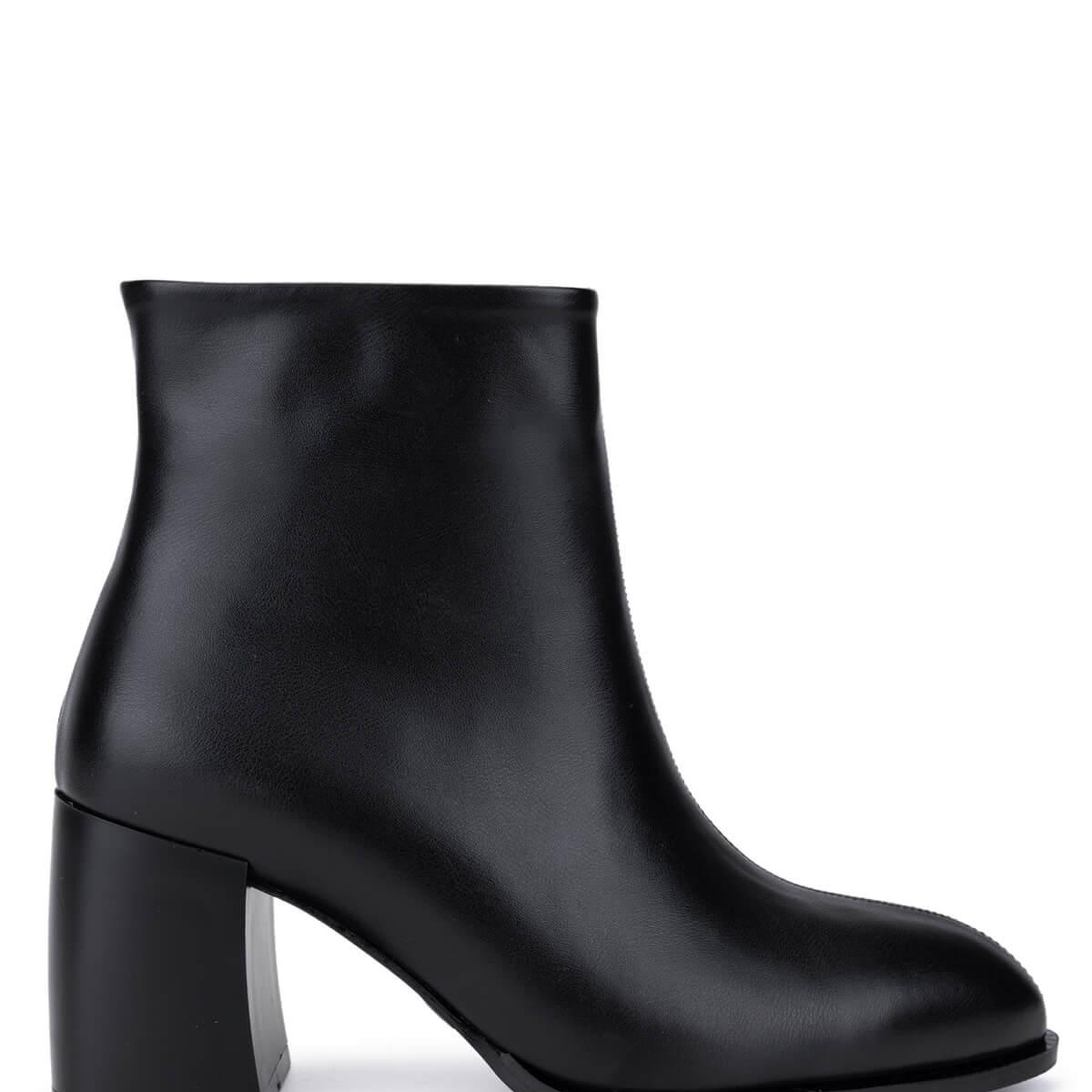 Tamer Tanca Kadın Suni Deri Siyah Topuklu Bot