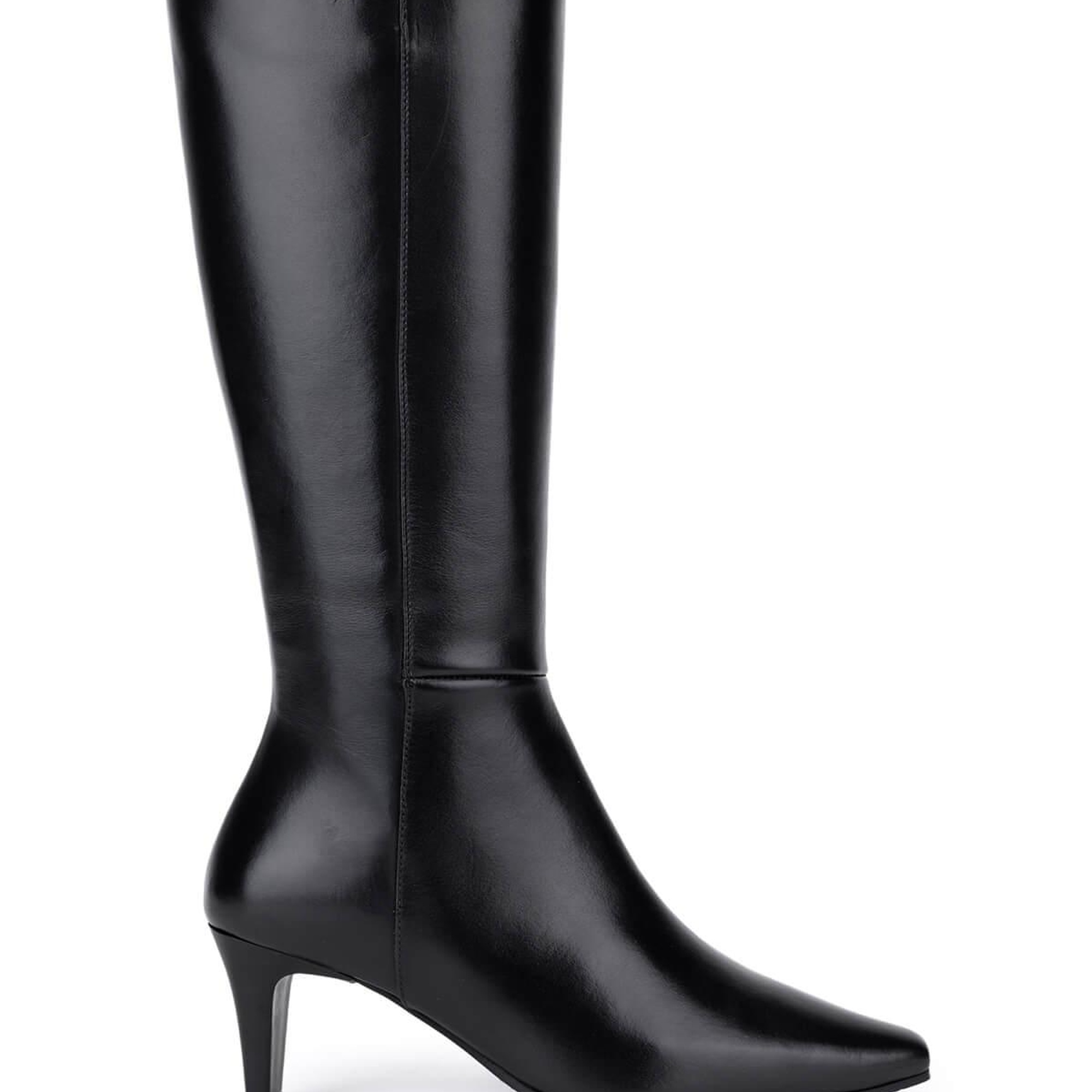 Tamer Tanca Kadın Hakiki Deri Siyah Klasik Çizme