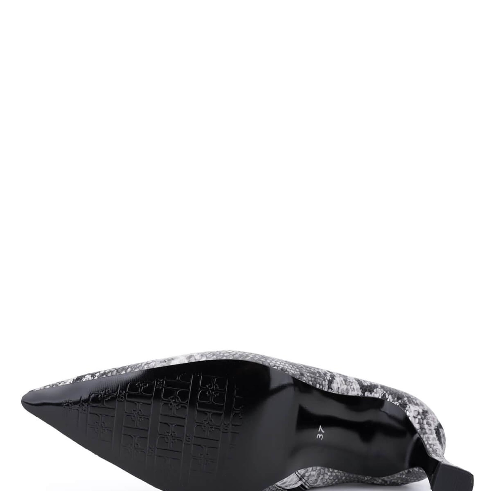 Tamer Tanca Kadın Siyah Yılan Desen Topuklu Bot