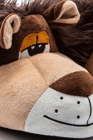  Aslan Erkek Hayvanlı Panduf Kahverengi 41/46