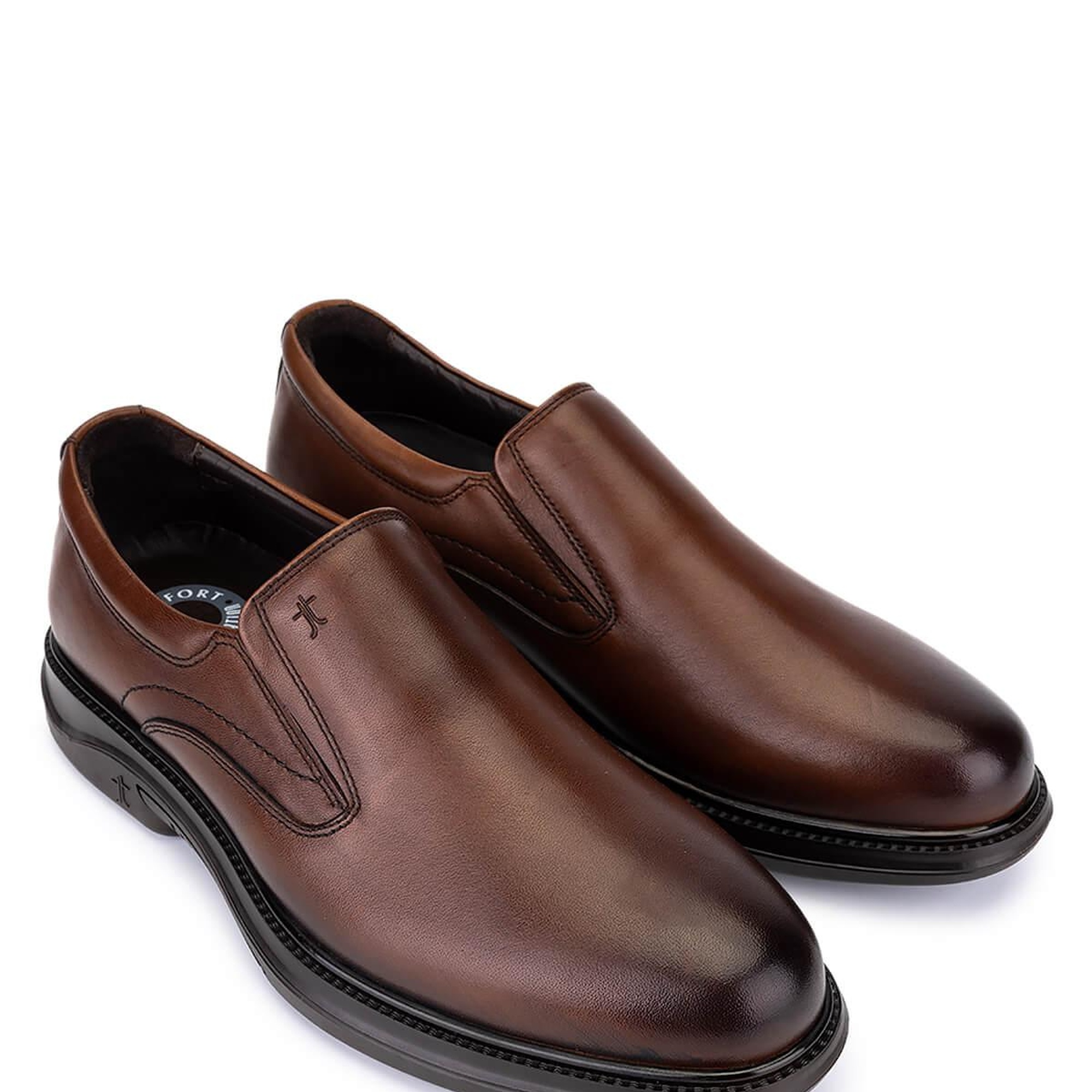 Tamer Tanca Erkek Hakiki Deri Kahverengi Casual Ayakkabı