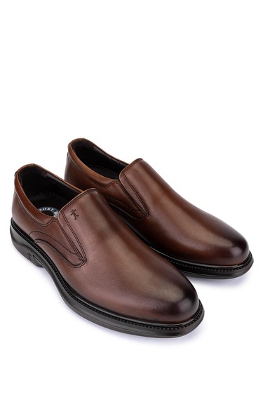  Tamer Tanca Erkek Hakiki Deri Kahverengi Casual Ayakkabı