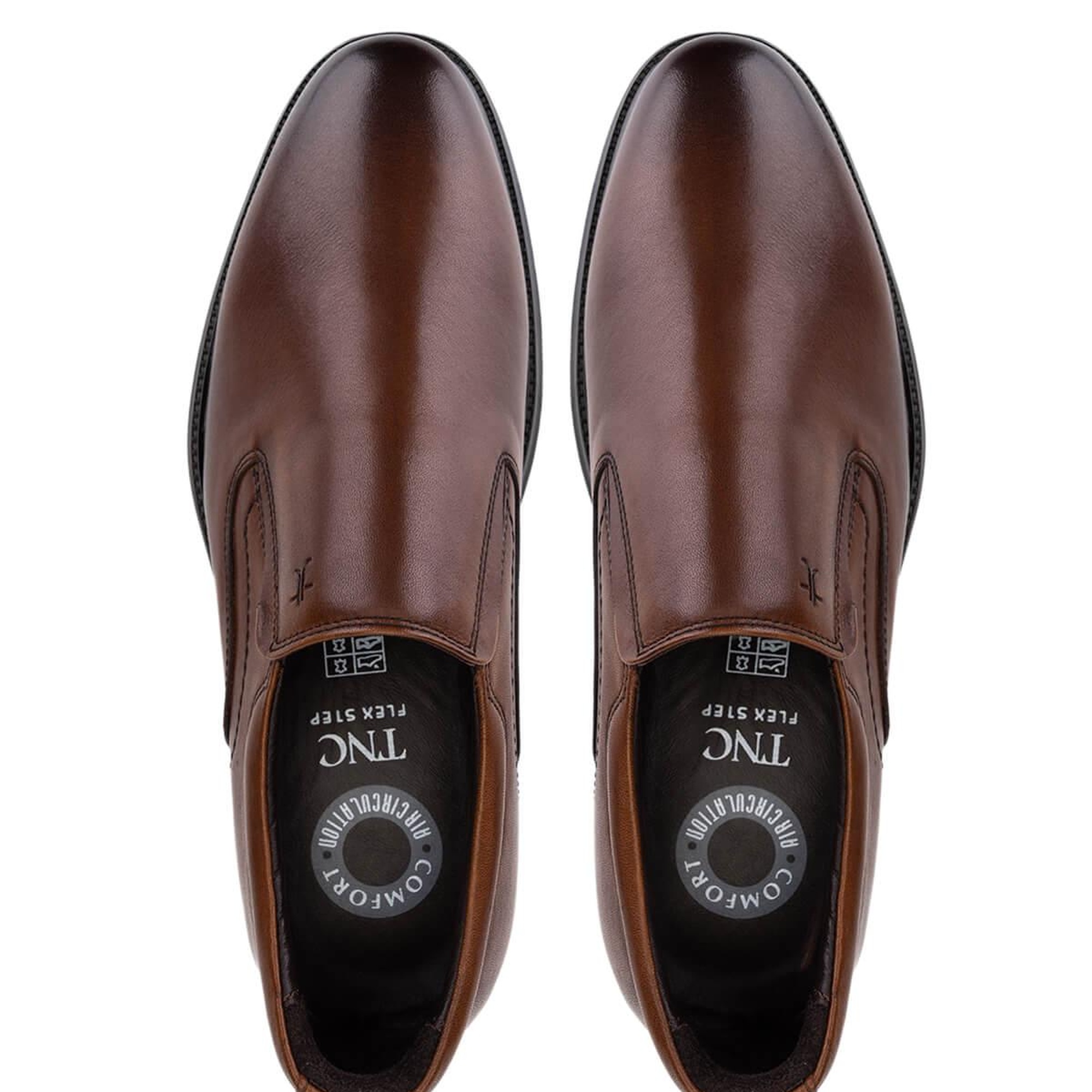 Tamer Tanca Erkek Hakiki Deri Kahverengi Casual Ayakkabı