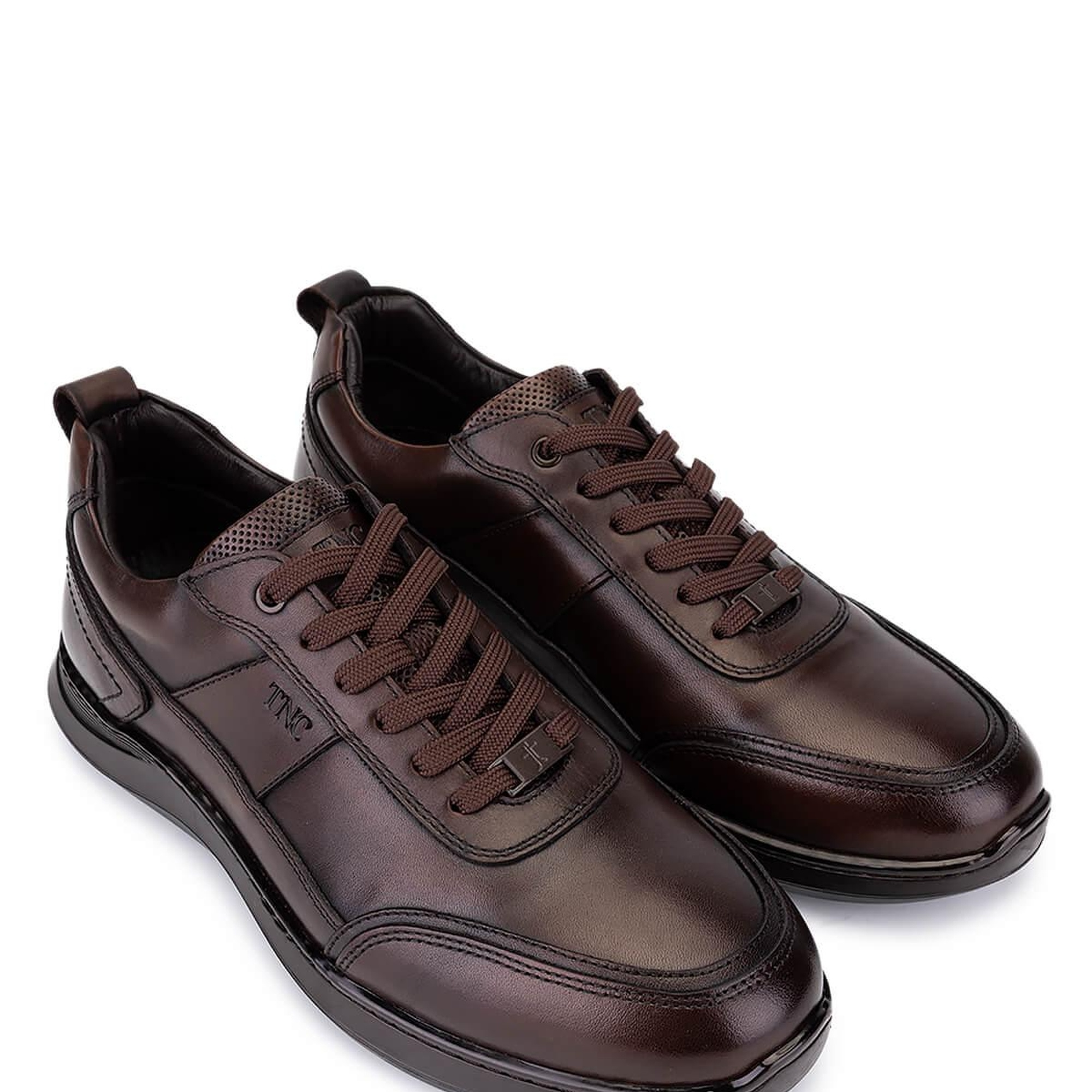 Tamer Tanca Erkek Hakiki Deri Kahverengi Casual Ayakkabı