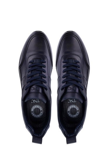  Tamer Tanca Erkek Hakiki Deri Lacivert Casual Ayakkabı