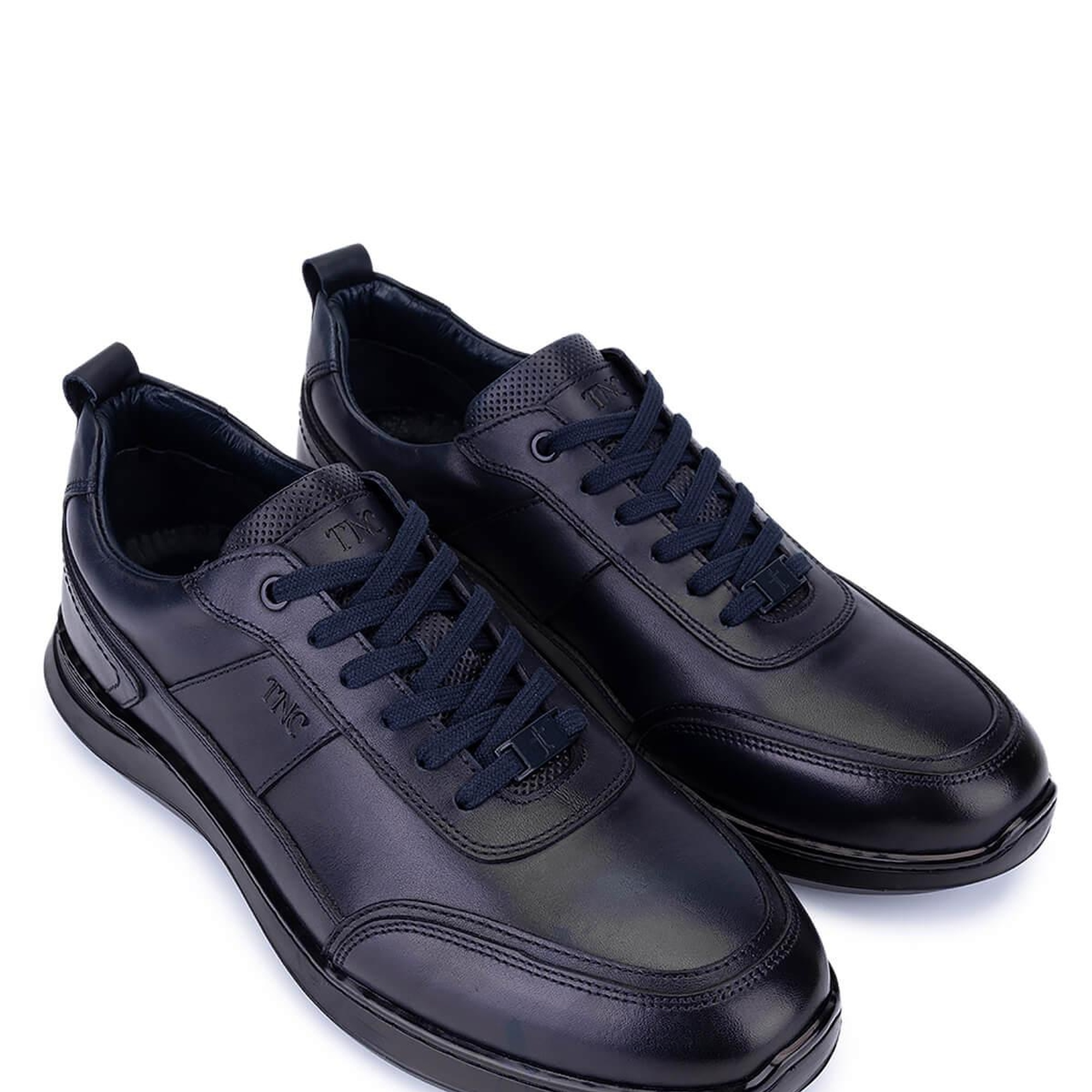 Tamer Tanca Erkek Hakiki Deri Lacivert Casual Ayakkabı