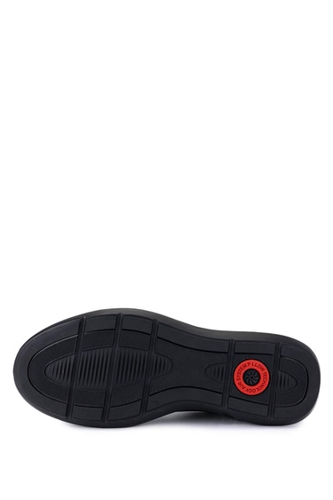  Tamer Tanca Erkek Hakiki Deri Siyah Casual Ayakkabı