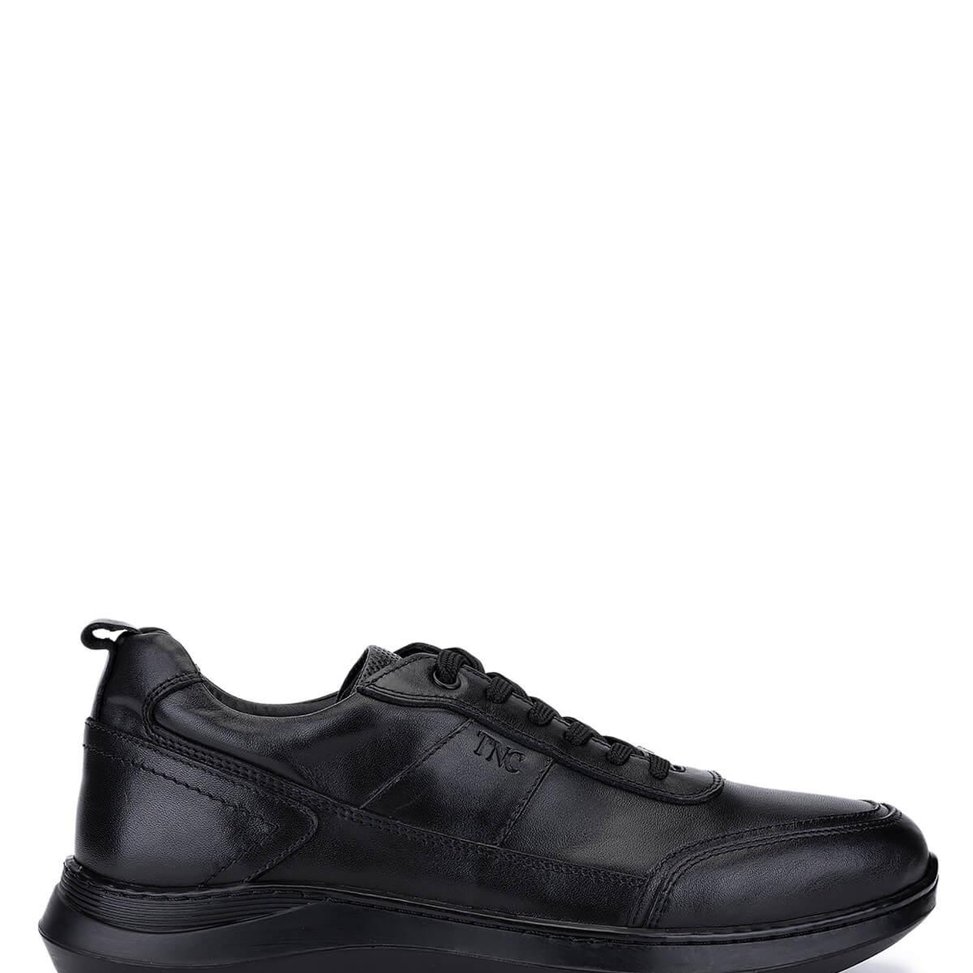 Tamer Tanca Erkek Hakiki Deri Siyah Casual Ayakkabı