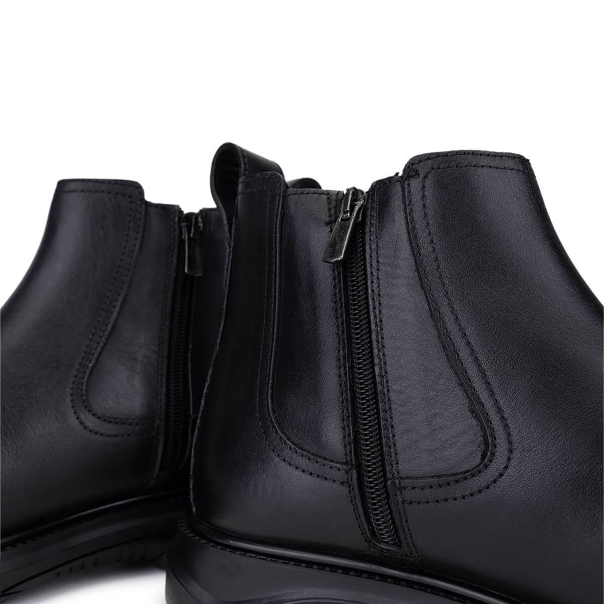 Tamer Tanca Erkek Hakiki Deri Siyah Klasik Bot