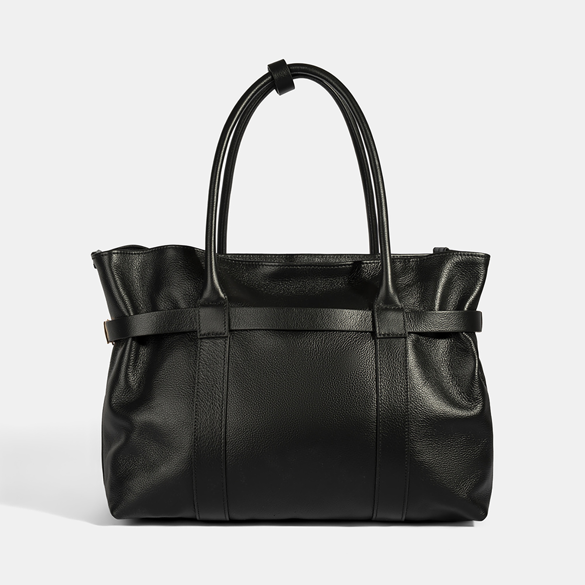 Kadın Siyah Cüzdan Aksesuarlı Deri Omuz Çantası