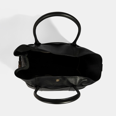  Kadın Siyah Cüzdan Aksesuarlı Deri Omuz Çantası