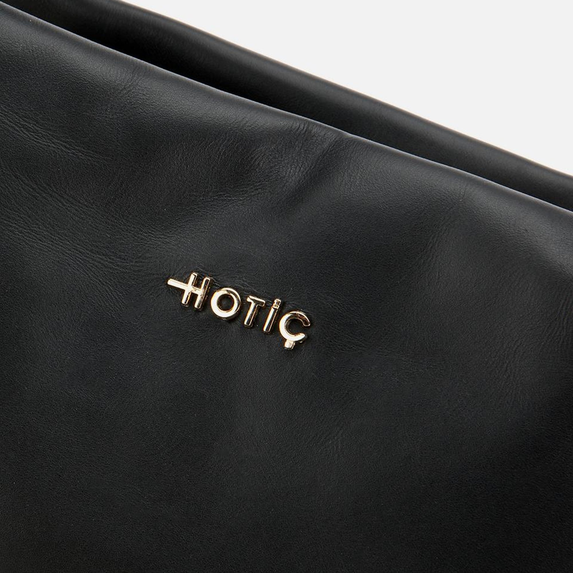 Kadın Deri Siyah Yumuşak Dokulu Örgü Askı Detaylı Omuz Çantası