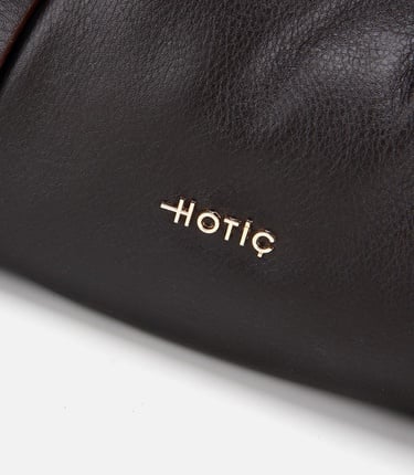  Kadın Deri Kahverengi Yumuşak Dokulu Bowling Omuz Çantası