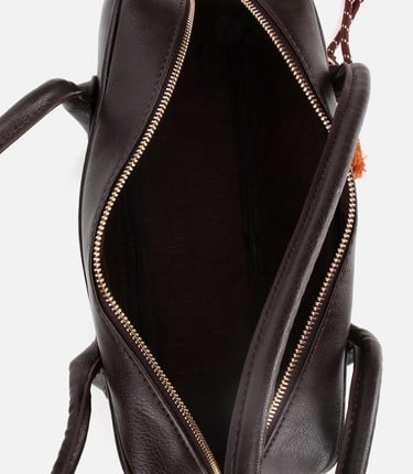  Kadın Kahverengi Charm Detaylı Omuz Çantası