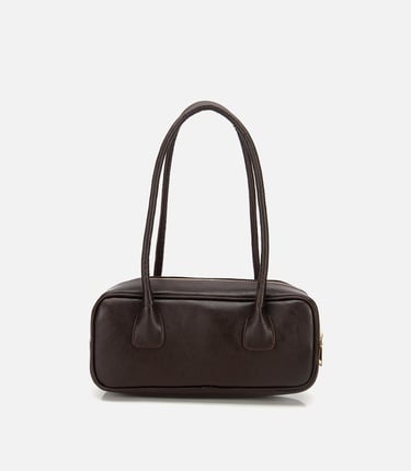  Kadın Kahverengi Charm Detaylı Omuz Çantası