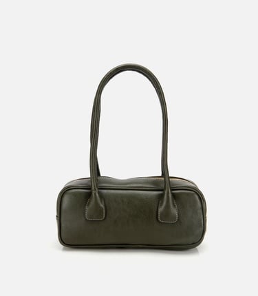  Kadın Haki Charm Detaylı Omuz Çantası