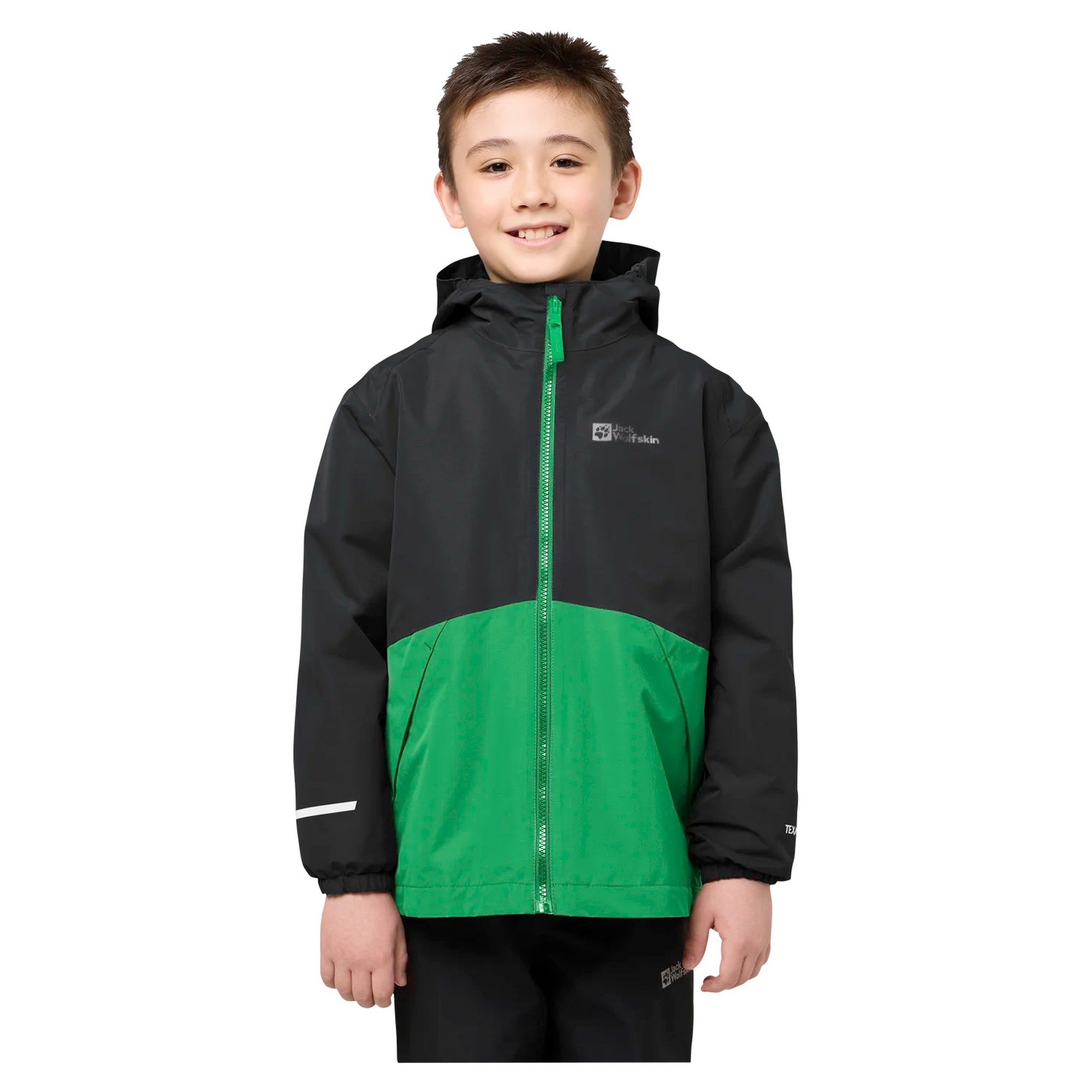 Jack Wolfskin Iceland 3in1 Jacket K Unisex Çocuk Yeşil Outdoor Ceketi