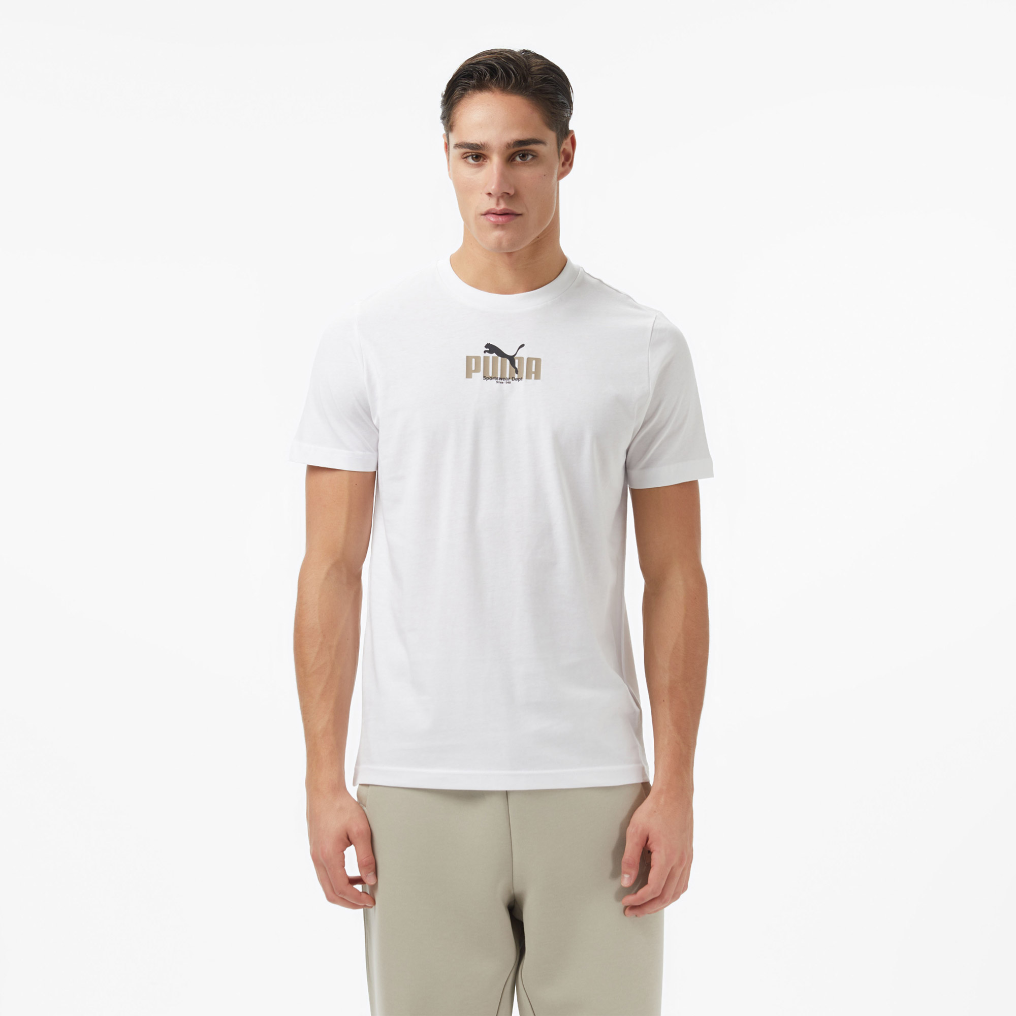  Puma Graphıc  Erkek Beyaz T-Shirt