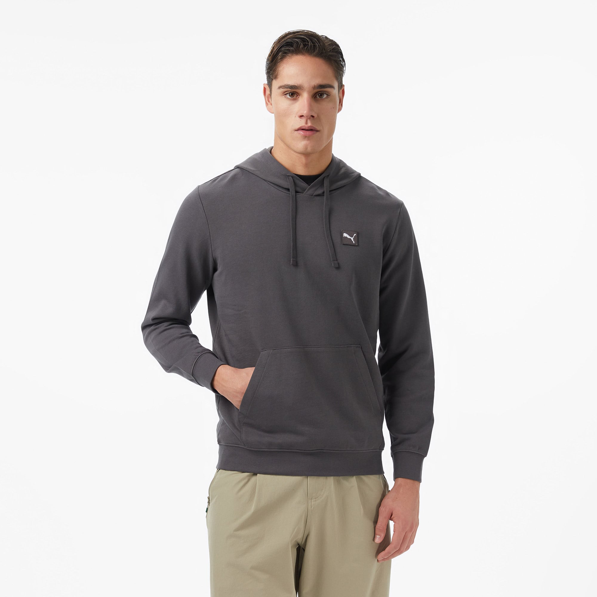  Puma Ess Elevated  Erkek Gri Sweatshirt