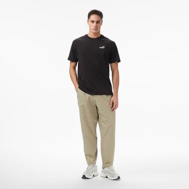  Puma Ess Relaxed No. 1 Logo  Erkek Siyah T-Shirt