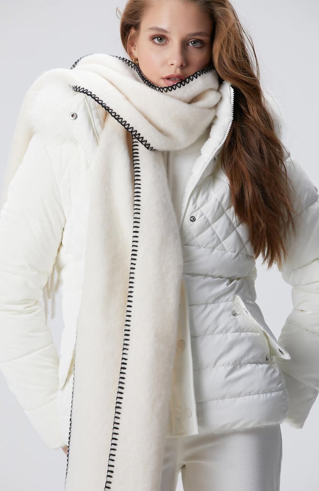  Network Kadın Kırık Beyaz Kapitoneli Mont