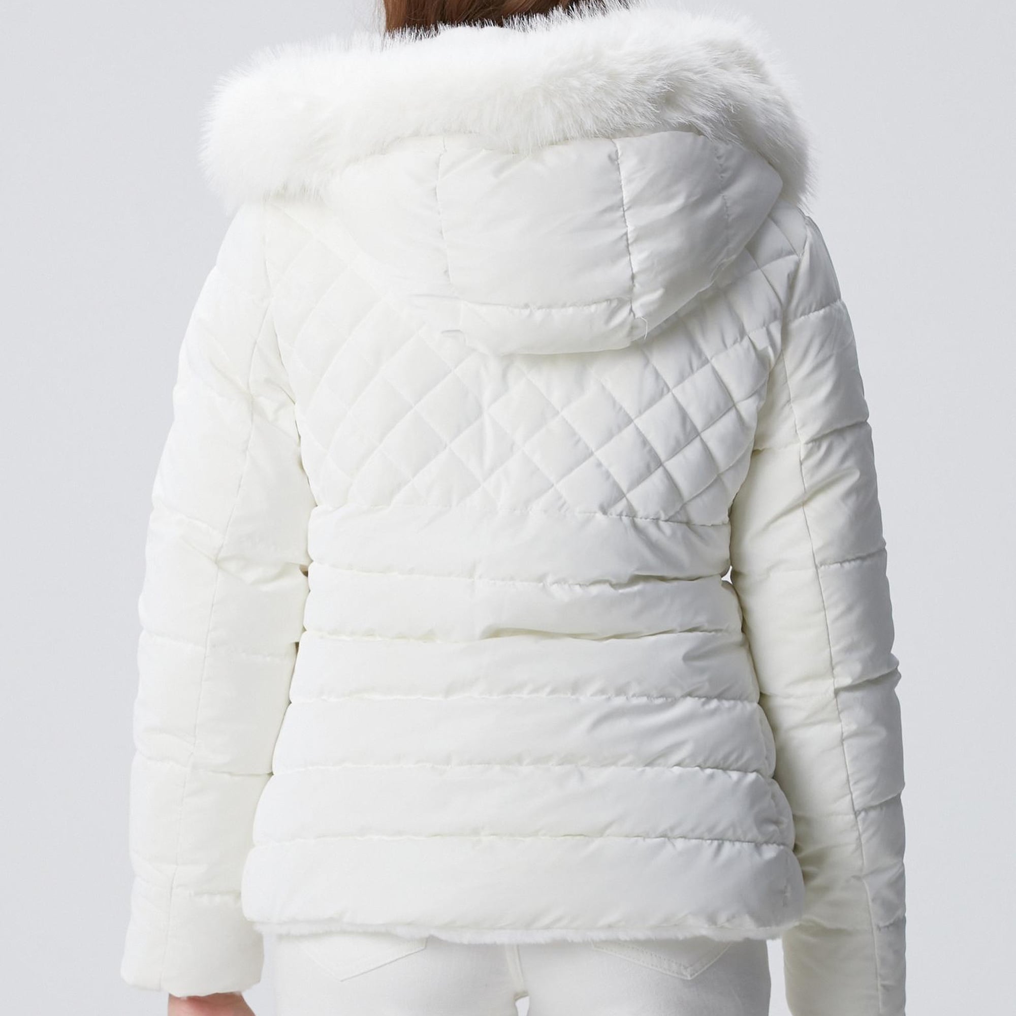 Network Kadın Kırık Beyaz Kapitoneli Mont