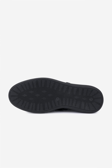  Valmenti Kadın Hakiki Deri Siyah Kırışık Rugan Babet Ayakkabı