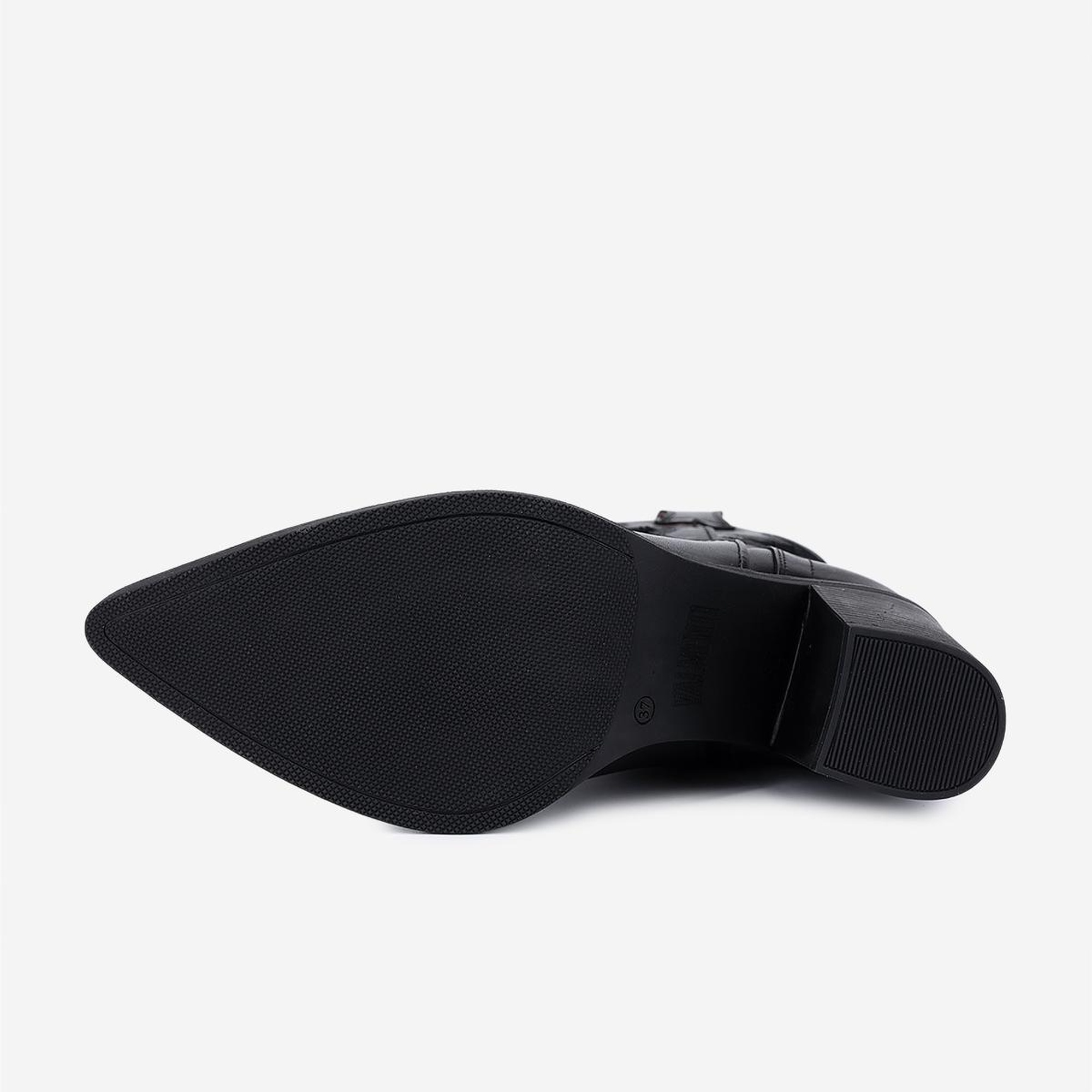 Valmenti Kadın Hakiki Deri Siyah Western Bot