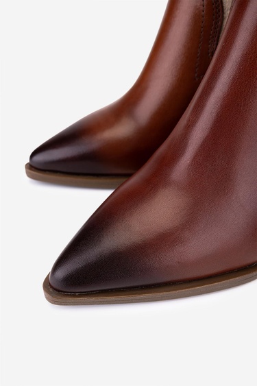  Valmenti Kadın Hakiki Deri Taba Western Bot