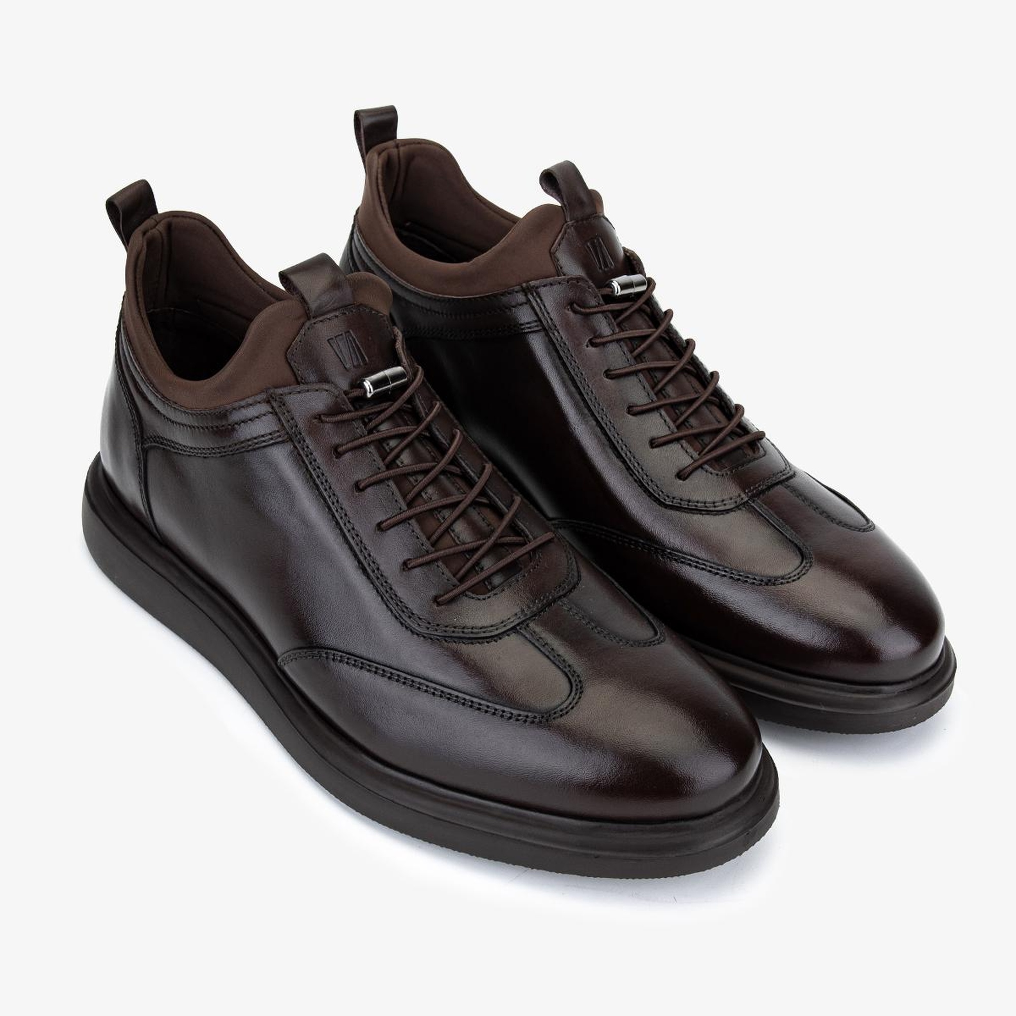 Valmenti Erkek Hakiki Deri Kahverengi Casual Ayakkabı