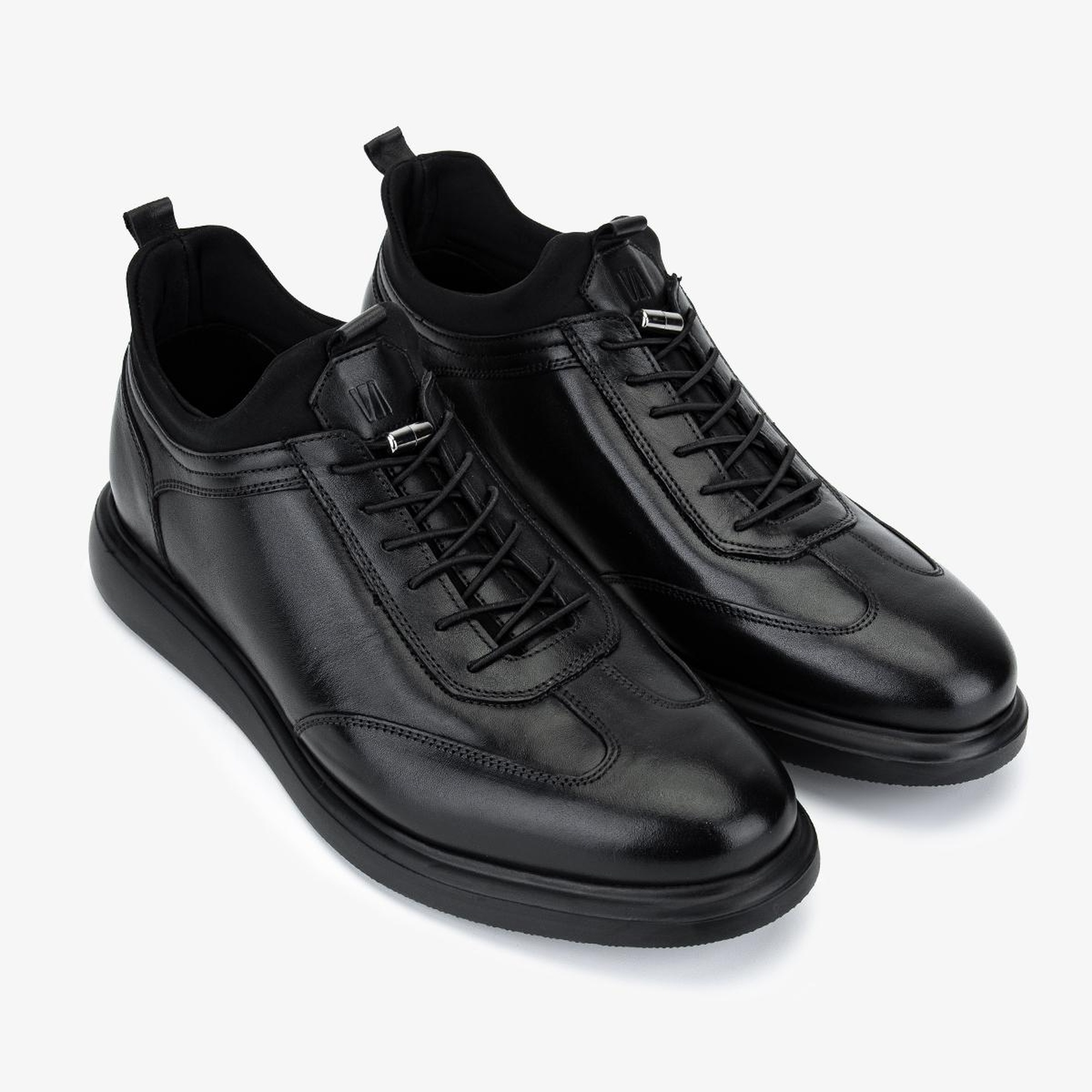 Valmenti Erkek Hakiki Deri Siyah Casual Ayakkabı