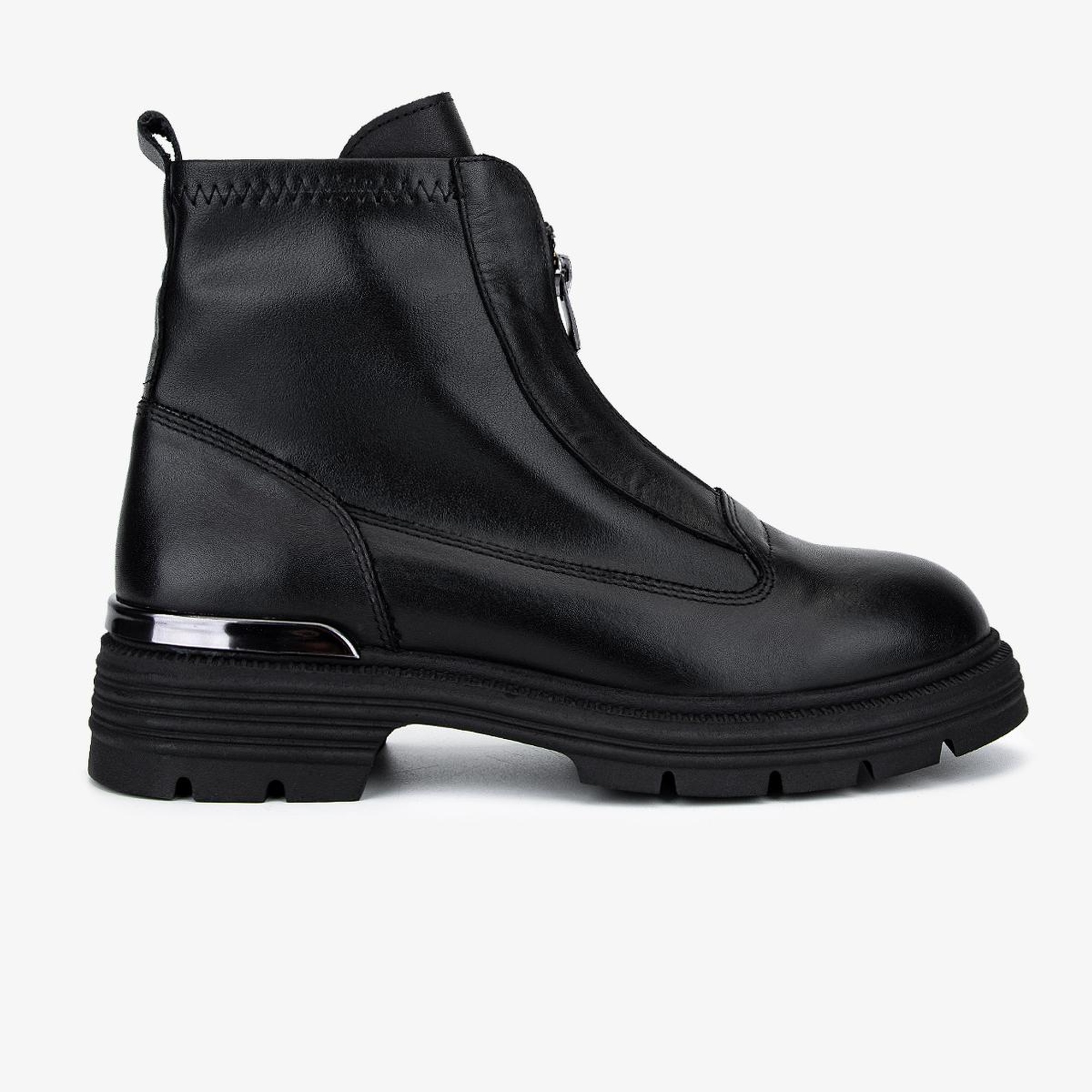 Valmenti Kadın Hakiki Deri Siyah Casual Bot