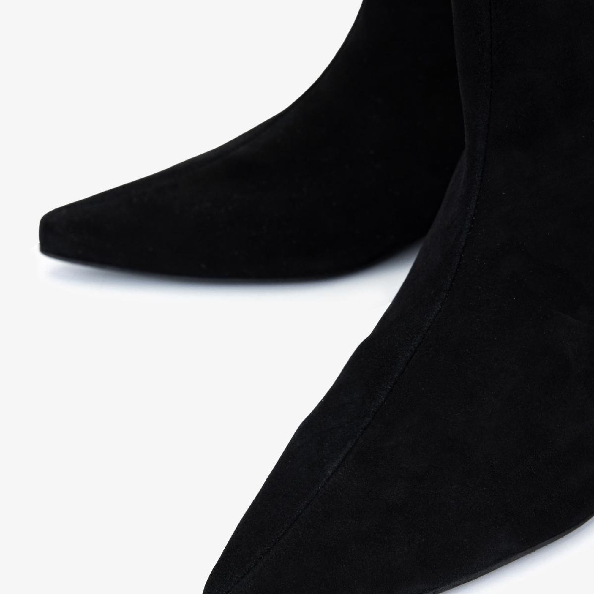 Valmenti Kadın Hakiki Deri Siyah Süet Düz Bot