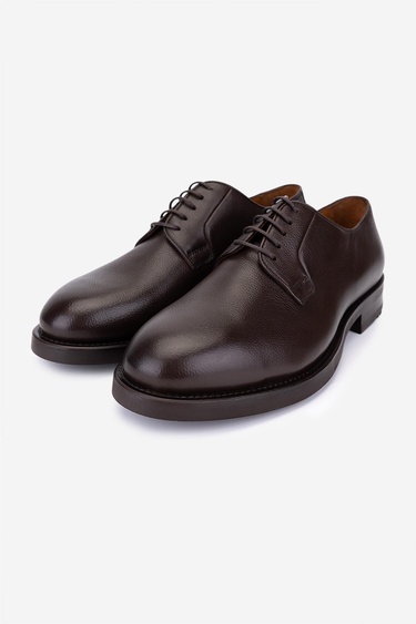  Valmenti Erkek Hakiki Deri Kahverengi Klasik Ayakkabı