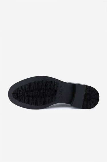  Valmenti Erkek Hakiki Deri Siyah Klasik Ayakkabı